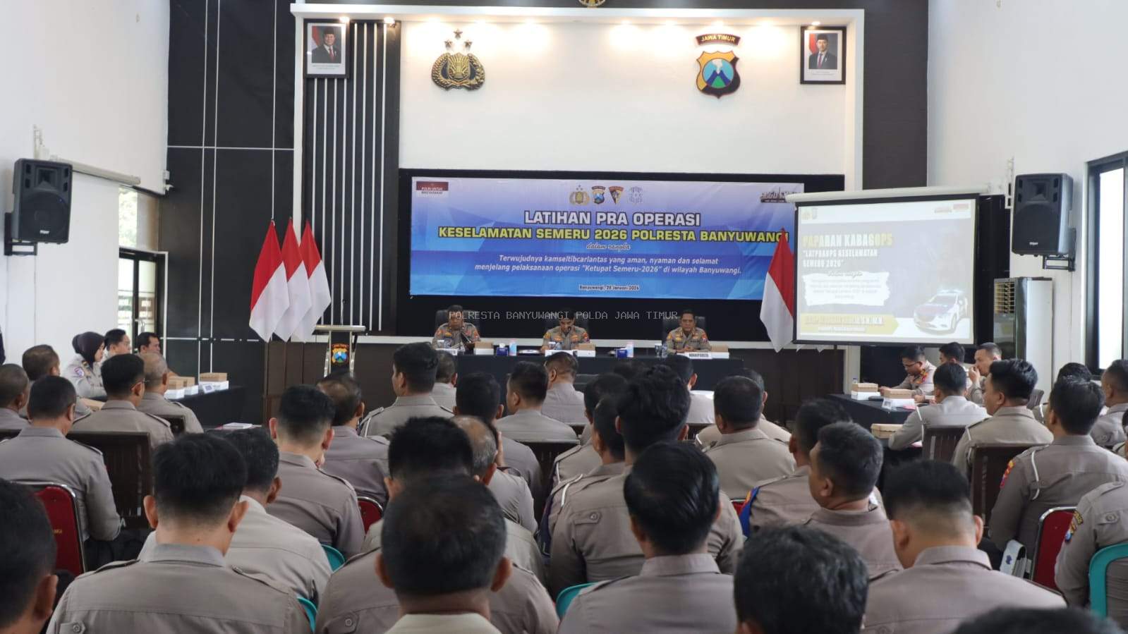 Polresta Banyuwangi Gelar Latpraops Keselamatan Semeru 202